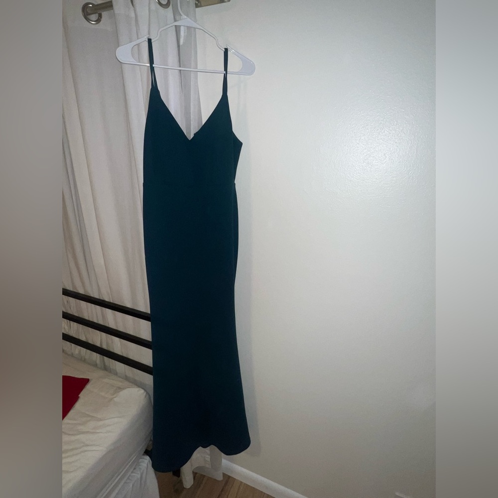 Lulus Green Backless Mermaid Maxi Dress